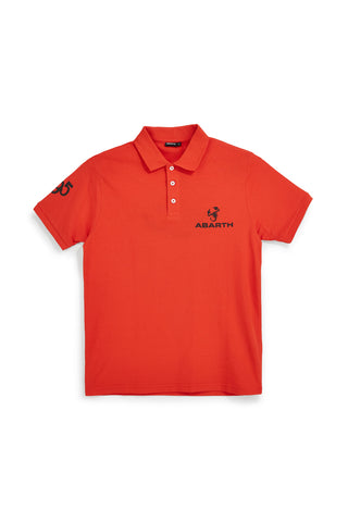 Rotes Kurzarm-Poloshirt Abarth AH24SS152