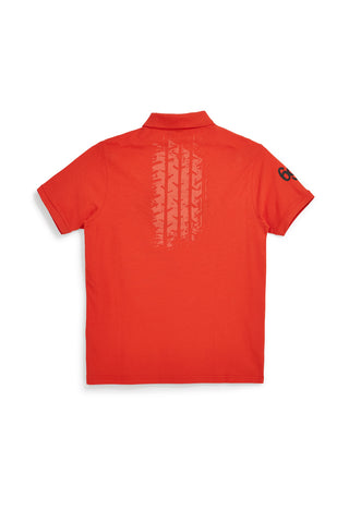 Rotes Kurzarm-Poloshirt Abarth AH24SS152