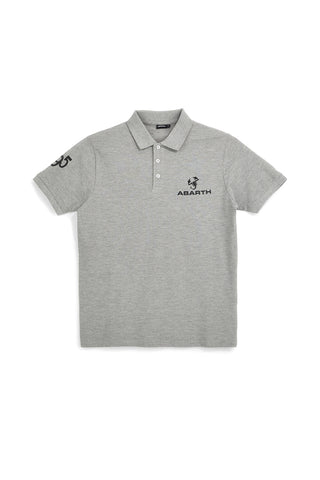 Polo grigio melange in cotone Abarth AH24SS152