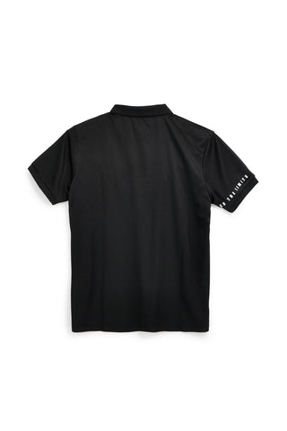 Schwarzes Polyester-Poloshirt No limits MAPS003S26