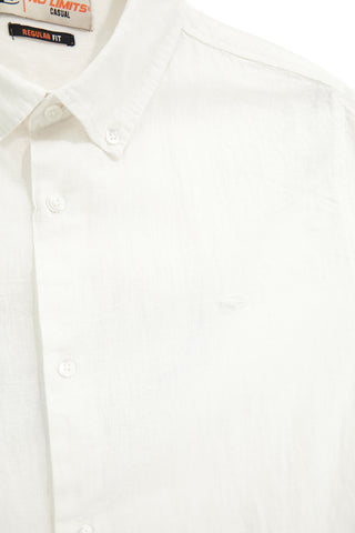 Camicia bianca in misto lino No limits MASH010S24