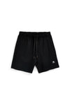 Schwarze Bermudashorts mit seitlichem Druck und Kordelzug No limits MABK010S26