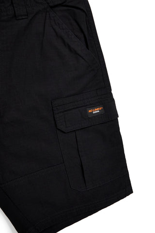 Schwarze Cargo-Bermuda-Shorts No Limits MABW015S26
