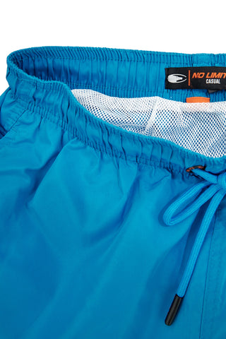Hellblauer Badeanzug mit Seitentaschen und Gesäßtasche No limits MASS001S25
