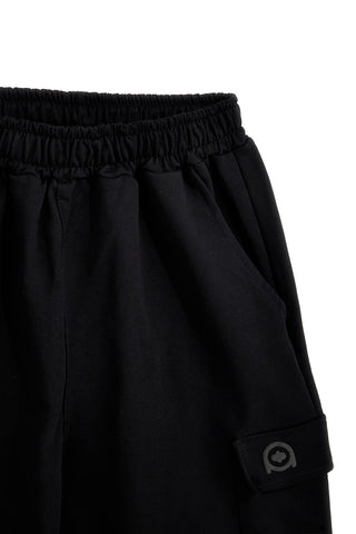 Schwarze Baumwoll-Bermudashorts mit Seitentaschen Boardman Alpha8