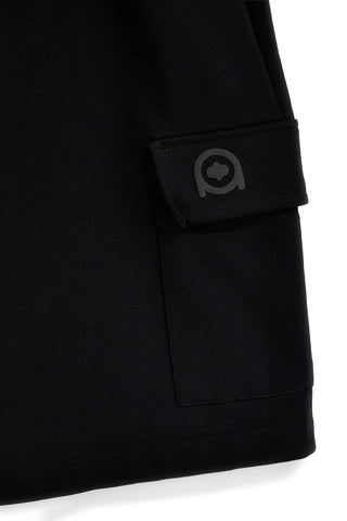 Bermuda nero in cotone con tasche laterali Boardman Alpha8