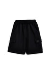 Bermuda nero in cotone con tasche laterali Boardman Alpha8