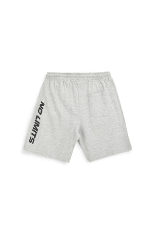Graue Bermudashorts mit seitlichem Druck und Kordelzug No limits MABK010S26