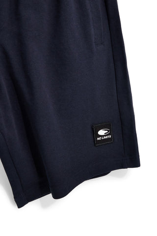 Blaue Bermudashorts mit seitlichem Druck und Kordelzug No limits MABK010S26
