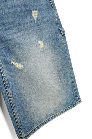 Jeans blu denim al ginocchio con strappi Boardman 4051