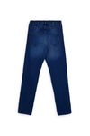Jeans blu effetto lavato con cinque tasche Sevenoaks 4043