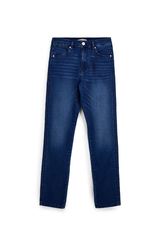 Jeans blu effetto lavato con cinque tasche Sevenoaks 4043