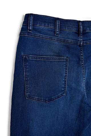 Jeans blu effetto lavato con cinque tasche Sevenoaks 4043