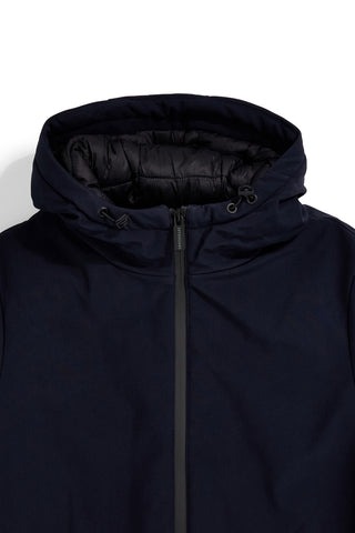 Giacca blu con cappuccio Sevenoaks EQNVU23