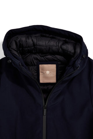 Giacca blu con cappuccio Sevenoaks EQNVU23