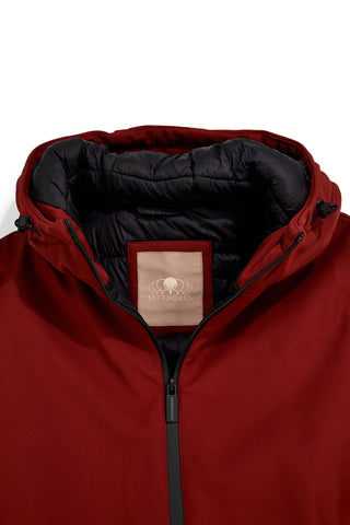 Giubbotto Giacca rossa con cappuccio Sevenoaks EQNVU23
