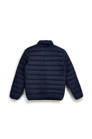 Piumino blu con interno nocciola Sevenoaks EQNVU15