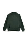 Felpa verde con mezza zip in 100% cotone Pittarello tierra PTMF2646
