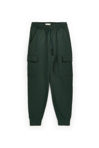 Pantaloni cargo verdi in 100% cotone Pittarello tierra PTMP2647