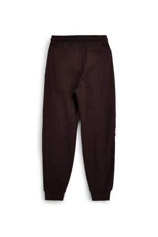 Pantaloni jogger marroni in 100% cotone con stampe Sevenoaks PTMP2651