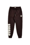 Pantaloni jogger marroni in 100% cotone con stampe Sevenoaks PTMP2651