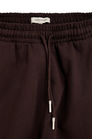 Pantaloni jogger marroni in 100% cotone con stampe Sevenoaks PTMP2651