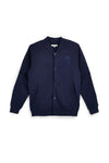 Felpa bomber blu con bottoni e interno felpato Sevenoaks PTMF2652