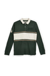 Polo verde a maniche lunghe in 100% cotone Sevenoaks PTMPL2656