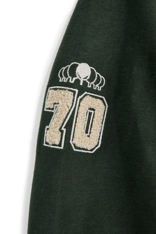 Polo verde a maniche lunghe in 100% cotone Sevenoaks PTMPL2656