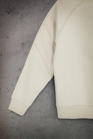 Felpa girocollo panna con maniche raglan Boardman Complice