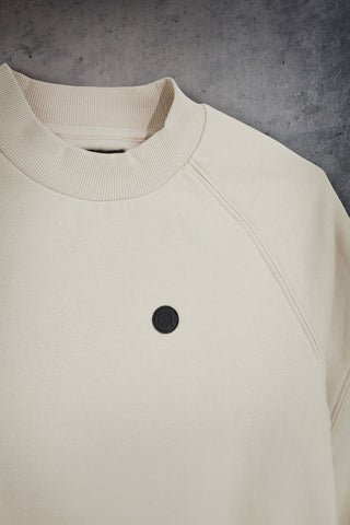 Felpa girocollo panna con maniche raglan Boardman Complice