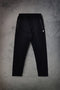 Pantaloni jogger neri in misto cotone felpato con tasche zip Boardman Omertà