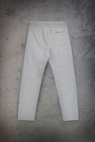 Pantaloni jogger grigi melange in misto cotone felpato con tasche zip Boardman Omertà