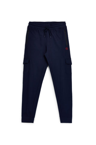 Pantaloni cargo blu con vita elasticizzata Pittarello Tierra NBY419
