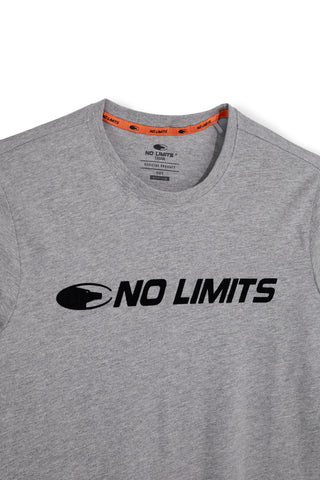Leichter grauer Langarmpullover „No limits“ MATL001W24