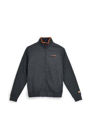 Graues Sweatshirt mit Reißverschluss und Stehkragen aus Baumwollmischgewebe von No limits, Art.-Nr. MASW003W24