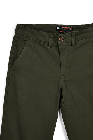 Grüne Chino-Hose aus Baumwolle, Regular Fit, No Limits MAPW003W24