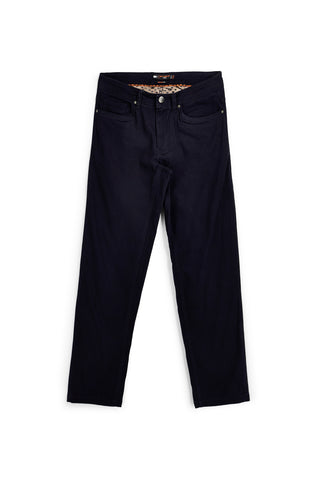 Blaue Fünf-Taschen-Hose aus Baumwollmischgewebe, Regular Fit, No Limits MAPW004W24