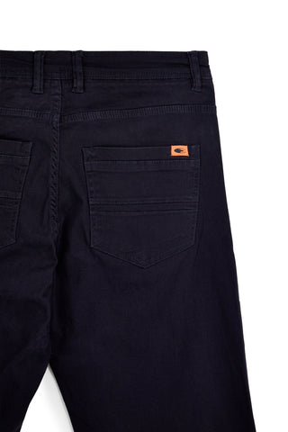 Blaue Fünf-Taschen-Hose aus Baumwollmischgewebe, Regular Fit, No Limits MAPW004W24
