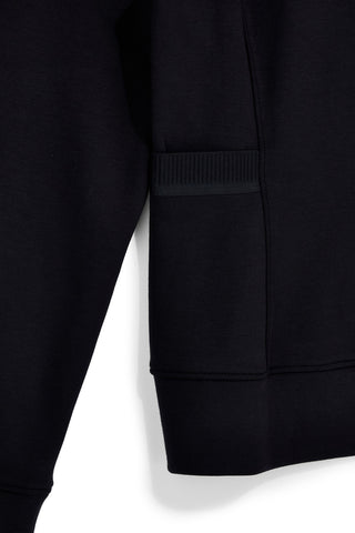 Schwarzes Sweatshirt mit Reißverschluss und Stehkragen von Skechers JA502
