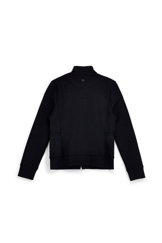 Schwarzes Sweatshirt mit Reißverschluss und Stehkragen von Skechers JA502