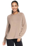 Skechers LT152 Cozy Fit Rundhals-Sweatshirt in Taubengrau