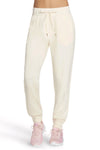 Weiche, cremefarbene Jogginghose mit Kordelzug von Skechers Cozy Luxe Jogger PT149