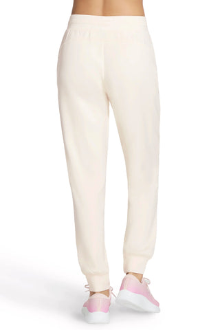 Weiche, cremefarbene Jogginghose mit Kordelzug von Skechers Cozy Luxe Jogger PT149
