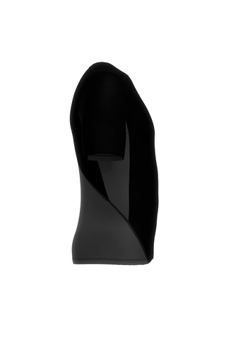 T-shirt nera a compressione in tessuto traspirante Under armour HeatGear Comp SS