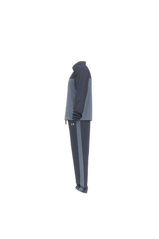 Tuta blu bicolore con zip in tessuto traspirante Under armour Rival