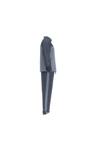 Tuta blu bicolore con zip in tessuto traspirante Under armour Rival