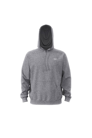 Felpa grigia con cappuccio in pile Under armour Rival Fleece