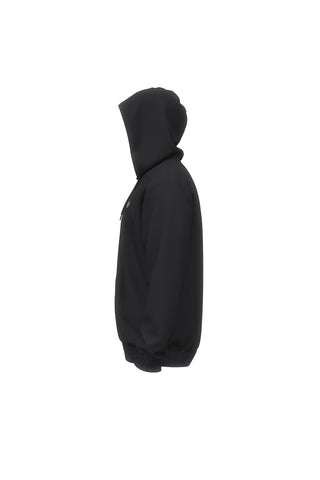 Felpa nera con cappuccio e zip in pile Under armour Rival Fleece