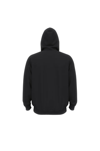 Felpa nera con cappuccio e zip in pile Under armour Rival Fleece